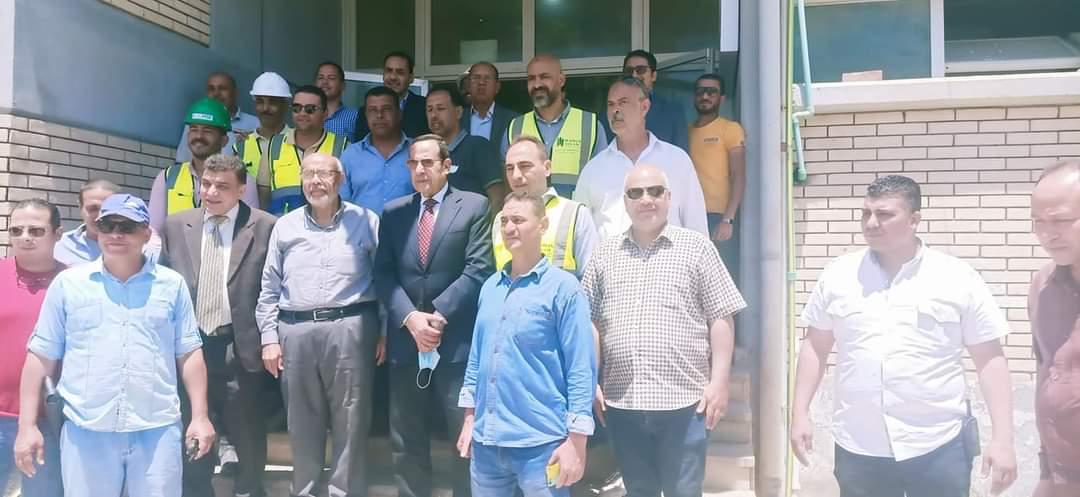 إستقبال السيد المهندس / رئيس مجلس الإدارة لمحافظ شمال سيناء بمحطة العريش